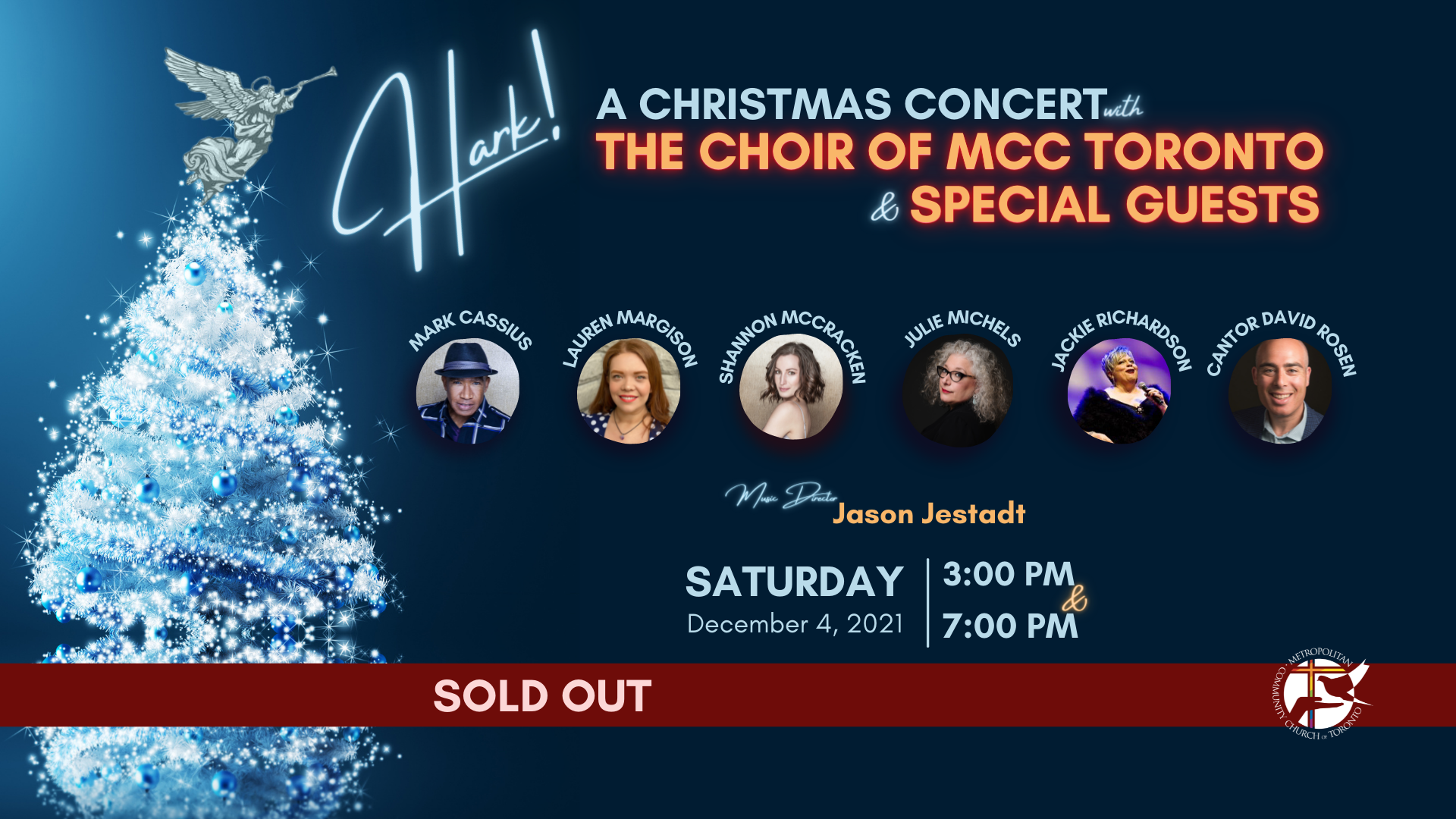 Hark! Christmas Eve Poster with a "SOLD OUT" banner