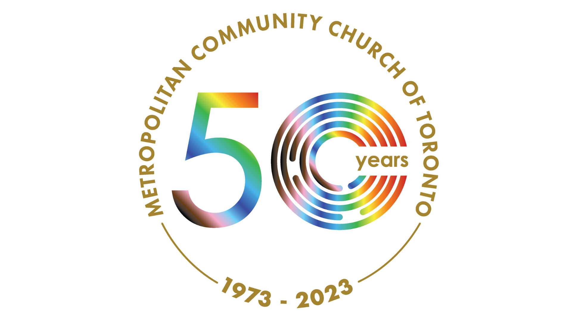 50th Anniversary logo of MCC Toronto.